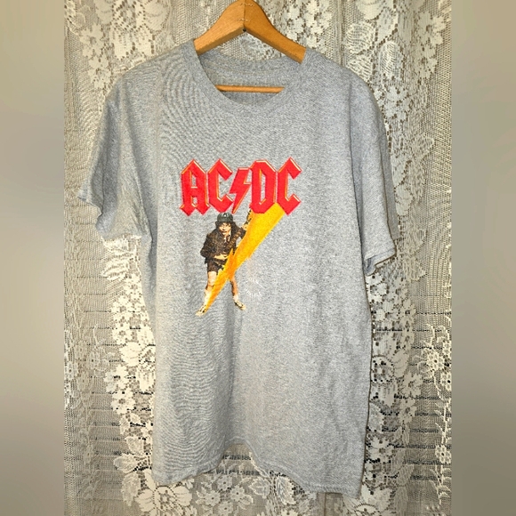 AC/DC | Shirts | Vintage Acdc Tshirt Mens Short Sleeve Tee Concert ...